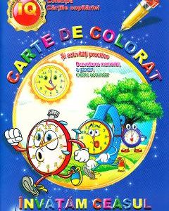 Invatam ceasul - Carte de colorat si activitati practice